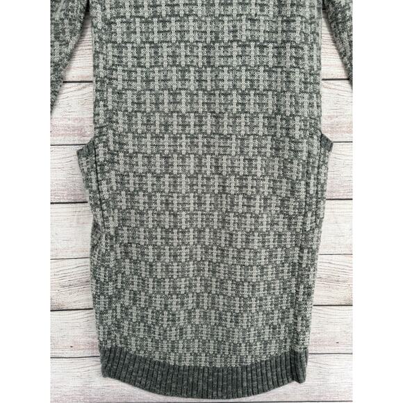 Trouve Open Front Fringe Hem Duster Cardigan Sweater Women's Small‎ Gray - Picture 6 of 12